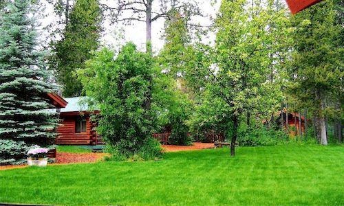 Silverwolf Log Chalets Coram Eksteriør billede